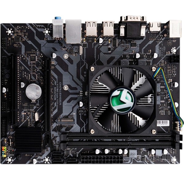 SCHEDA MADRE CON PROCESSORE E DISSIPATORE CPU INCLUSO QUAD CORE MICRO-ATX RS232