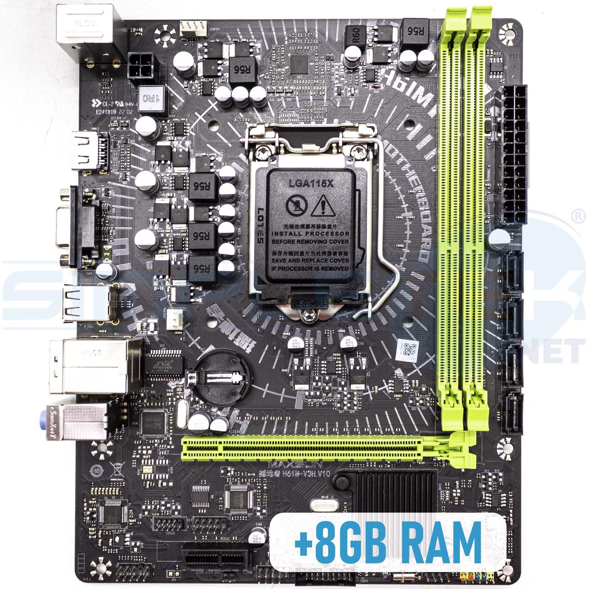 Micro Atx Motherboard 8gb Ram I3 2nd Generation Motherboard