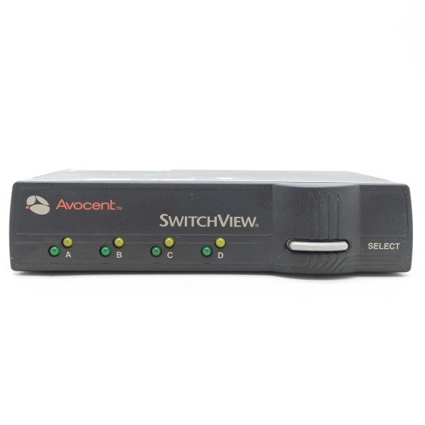 AVOCENT SWITCHVIEW 4-PORT PS2 VGA MOUSE TASTIERA KVM SERVER SENZA ALIMENTATORE