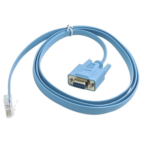 CAVO ADATTATORE SERIALE RS232 DB9 COM LAN ETHERNET RJ-45 CISCO FIREWALL SWITCH