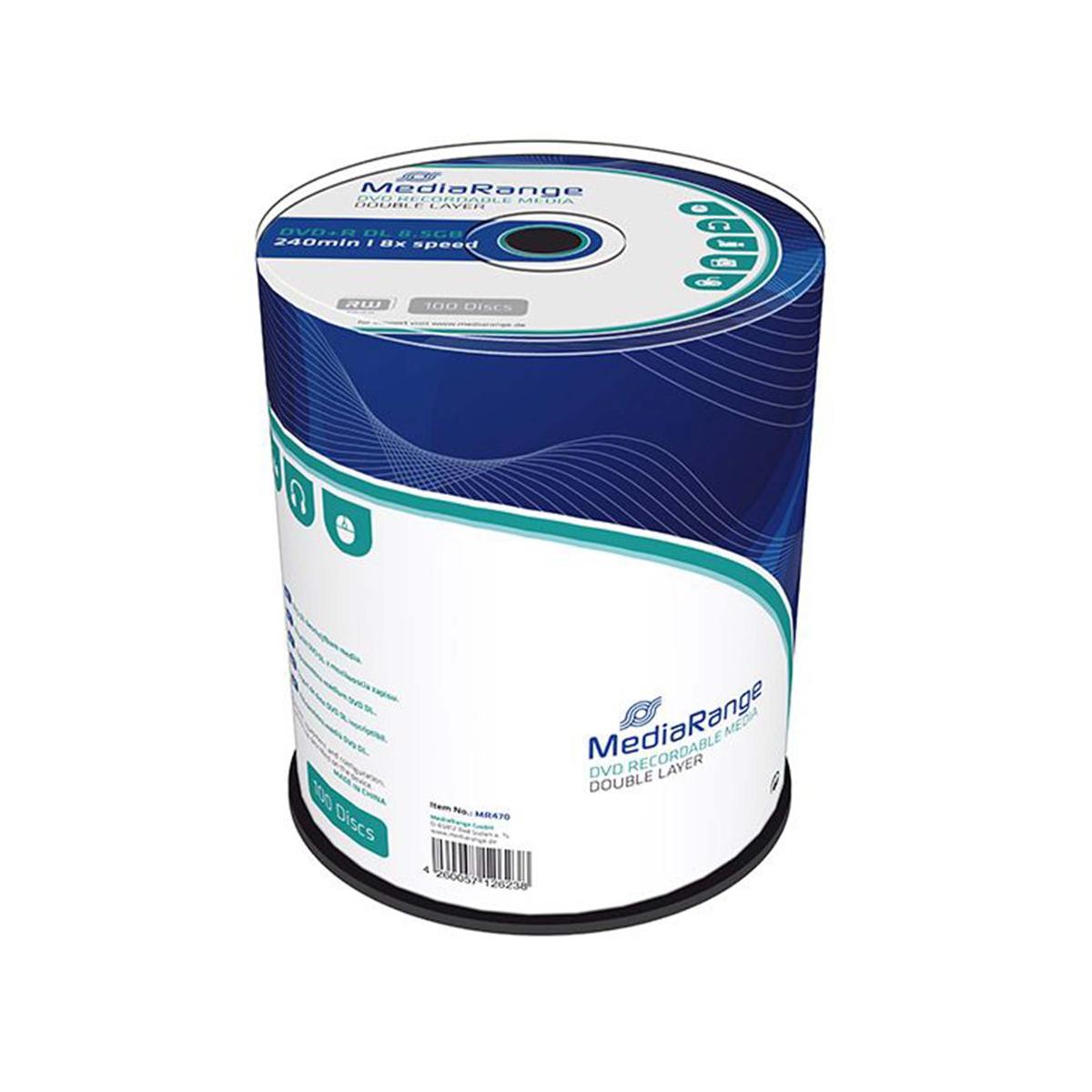 MediaRange Glocke Cake 100 X DVD+R Dual Layer DL 8,5gb 240min 8x_ - Bild 3 von 3