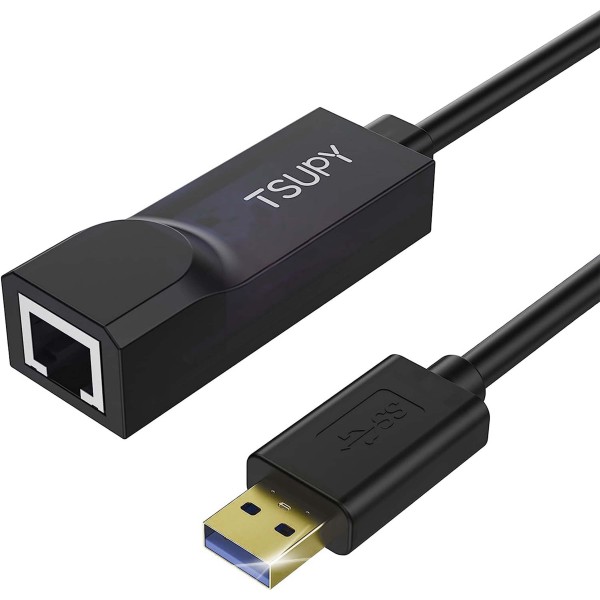 ADATTATORE DI RETE USB 3.0 TO LAN ETHERNET RJ-45 GIGABIT PIEGHEVOLE PORTATILE