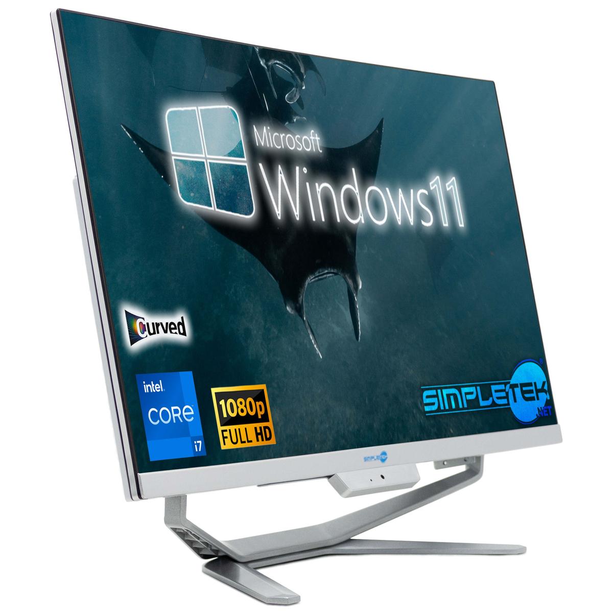 Aio Tout en Un i7 24 " 2.9GHZ Très Haute Définition 8GB 120GB SSD WIN11 PC