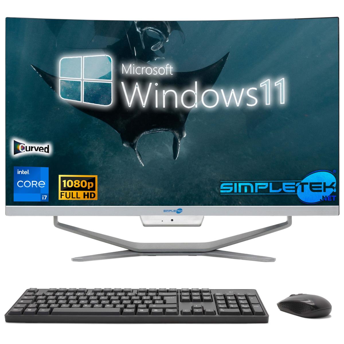 Aio Tout en Un i7 24 " 2.9GHZ Très Haute Définition 16GB 480GB SSD WIN11 PC - Photo 2/9