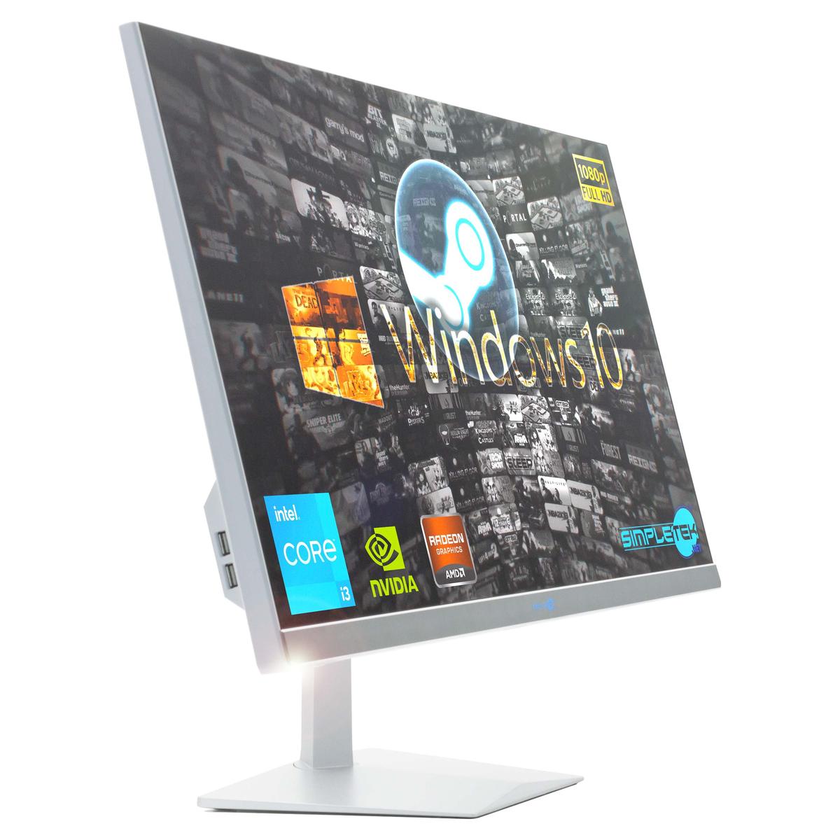 Aio All IN One i3 27 " Windows 10 8GB 120GB Gpu GT710 1GB PC Fixed Graphics Game - Picture 2 of 11