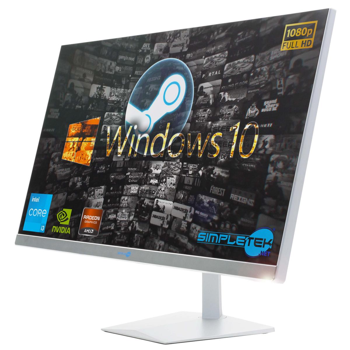 Aio All IN One i3 27 " Windows 10 8GB 120GB Gpu GT710 1GB PC Fixed Graphics Game - Picture 3 of 11