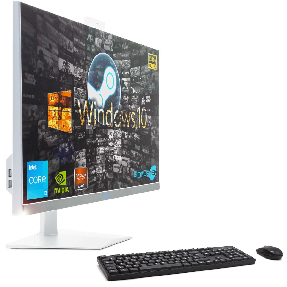 Aio All IN One i3 27 " Windows 10 8GB 120GB Gpu GT710 1GB PC Fixed Graphics Game - Picture 10 of 11