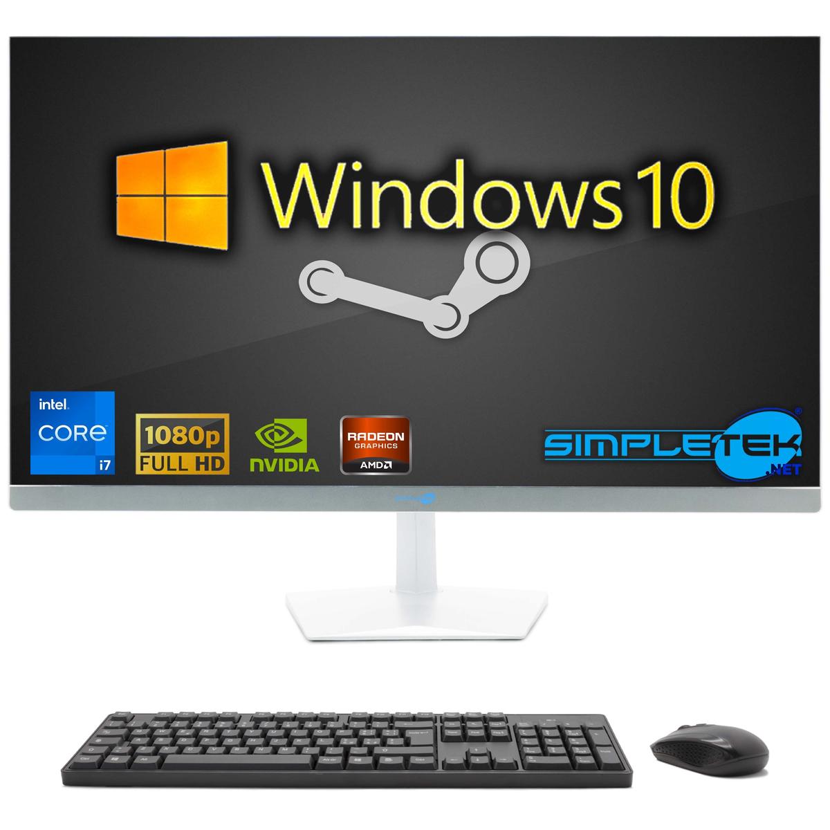 Aio All IN One i7 27 " WIN10 8GB 120GB Gpu GT710 1GB PC Computer Editing Gaming