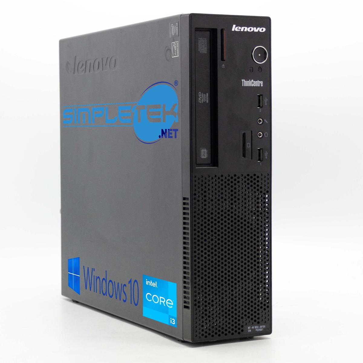 Lenovo E73 SFF i3 Windows 10 8GB 480GB Desktop Computer Desktop Dvd-Rw