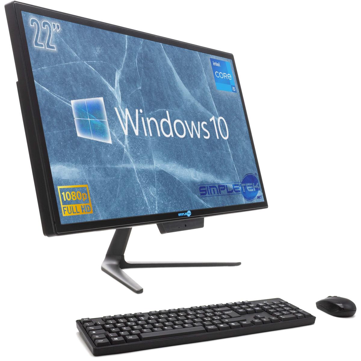 Aio All IN One I5 22 " Full HD Windows 10 16gb 2tb Desktop Computer Refurbished - Picture 1 of 10