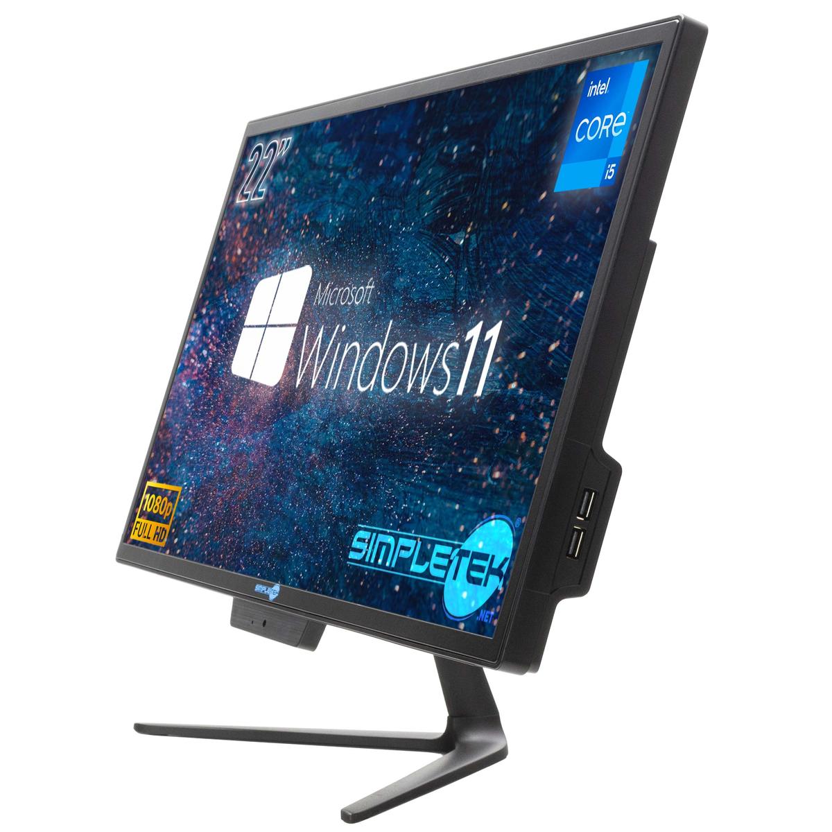 Aio Tout en Un i5 22 " Full HD Windows 11 16GB 2TB Ordinateur de Bureau, Bureau - Photo 4/10