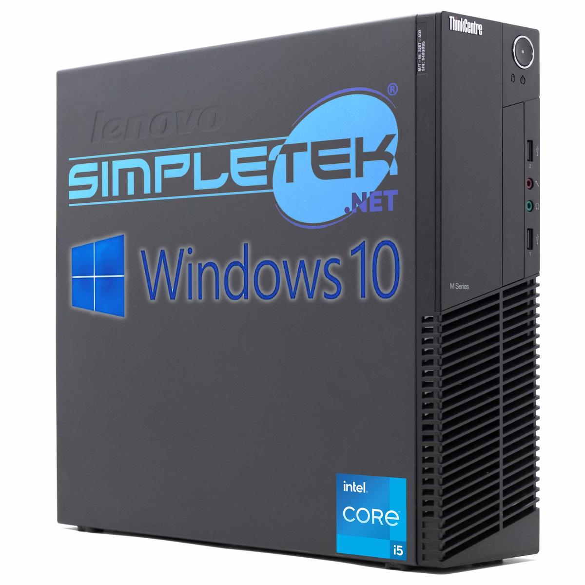 Lenovo M92 i5 Windows 10 PC 8GB 120GB Desktop Computer RS232 Serial Com (