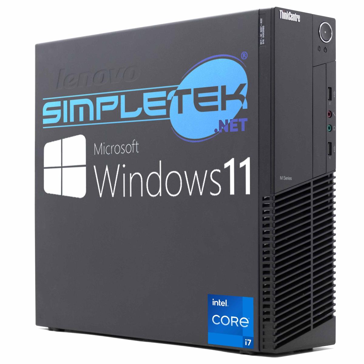 Lenovo M92 i7 Windows 11 Pro 8GB 240GB Desktop Computer RS232 Serial Com (