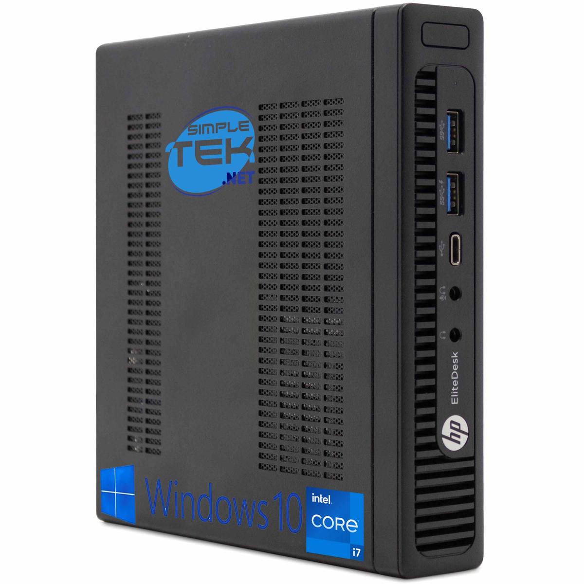 PC Computer Desktop Mini Nuc HP 800 G2 Usdt i7 6700 Windows 10 8 GB 480GB SSD