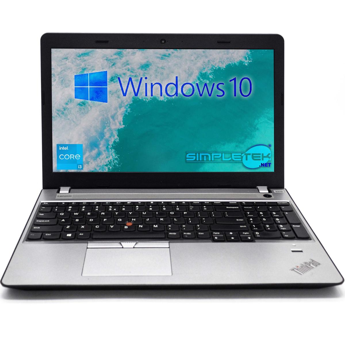 Lenovo E570 15,6 " FHD i3 7100U Victoire 10 8GB 240GB PC Portable Nvme - Photo 2/8
