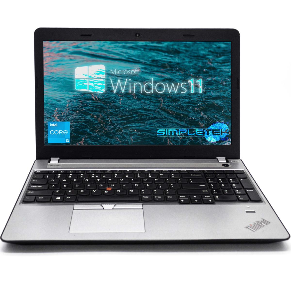 Lenovo E570 15,6 " FHD i3 7100U Victoire 11 8GB 120GB PC Portable Nvme - Photo 2/8