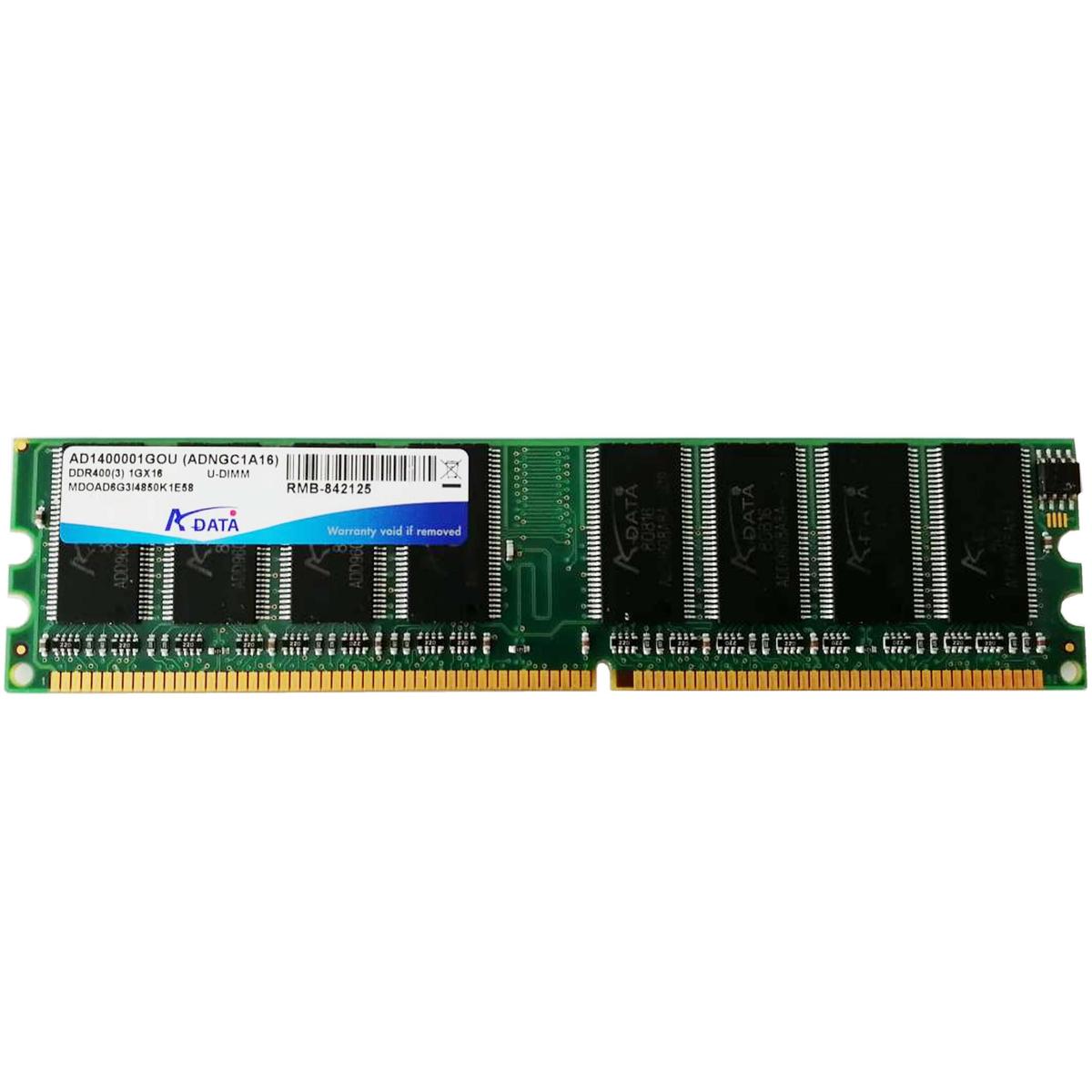 Adata DDR1 1GB 400MHZ PC3200 RAM Memory Module Dimm Desktop Computer, Desktop - Picture 1 of 1