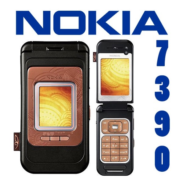 Nokia 7390 bronzo/nero, triband, fotocamera, bluetooth, come nuovo