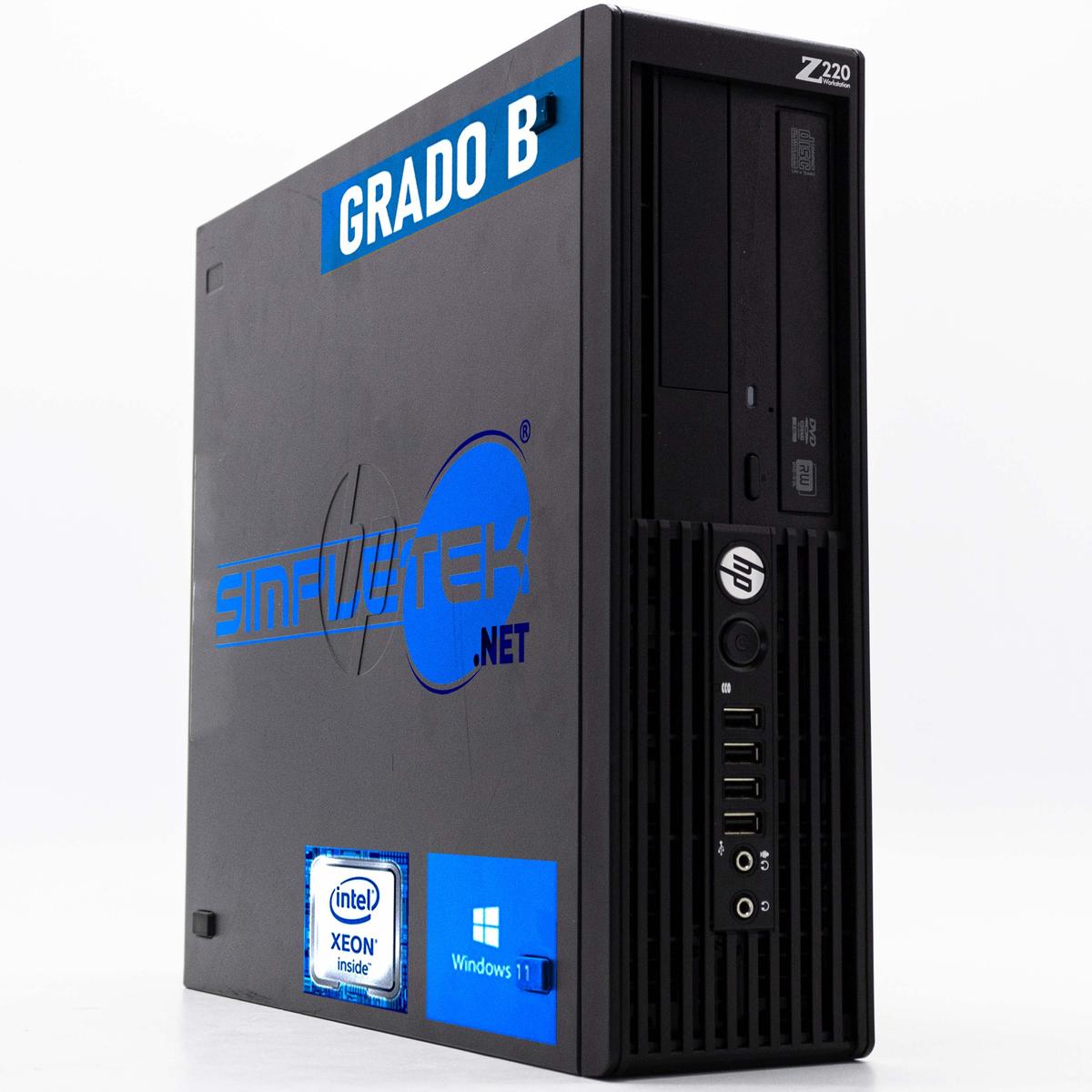 HP Z220 SFF Workstation Xeon Windows 11 Pro 16GB 240GB Serial RS232 DVD-RW PC
