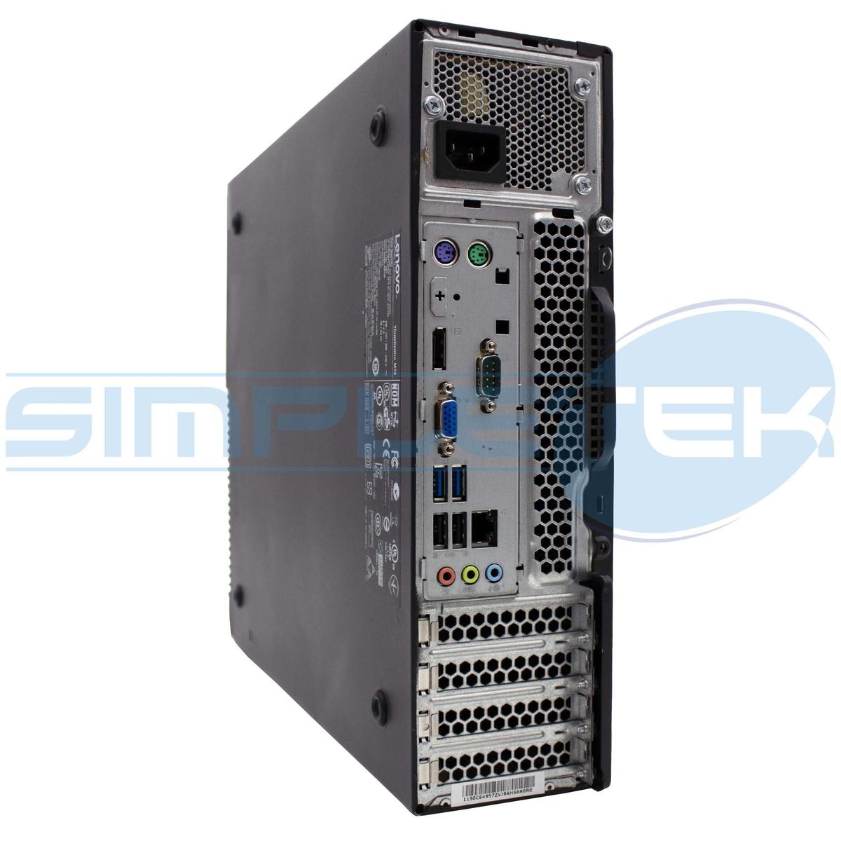 Lenovo M73 SFF i5 4590 Windows 10 Pro 8GB 500GB en Série RS232 PC Bureau - Photo 2/3