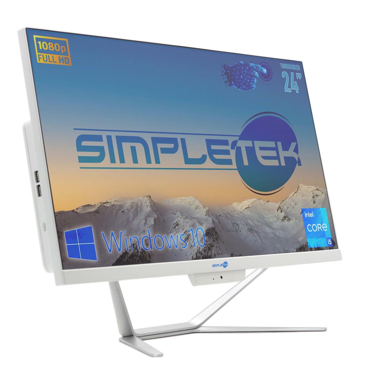 Aio All IN One Touch Screen i5 24 " 8GB 120GB HD Win 10 PC Computer Touchscreen - Picture 2 of 11