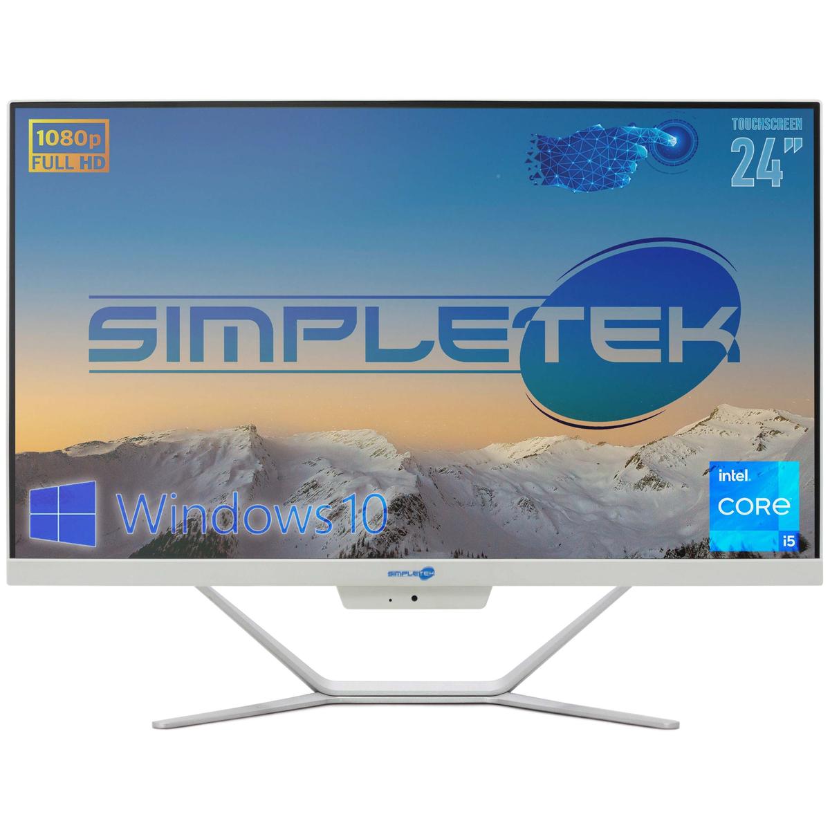 Aio All IN One Touch Screen i5 24 " 8GB 120GB HD Win 10 PC Computer Touchscreen - Picture 3 of 11