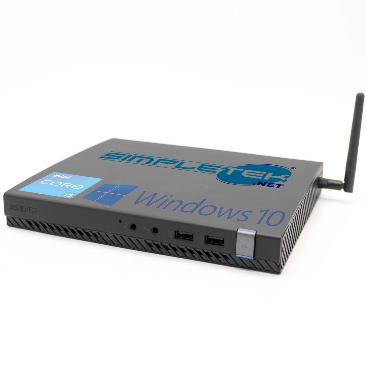 Asus E810 i5 Mini Ordinateur Personnel Windows 10 Pro 8GB 120GB Fixé Petit Wi-Fi
