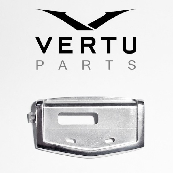 VERTU SIGNATURE S RM-266V PLATE PLACCA METAL METALLICA SILVER FRONT HEAD ORIGINAL