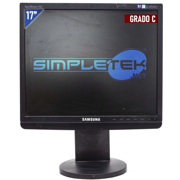 SAMSUNG 743EM SCHERMO DISPLAY 17" 4:3 5:4 MONITOR VGA VESA PC COMPUTER DVR