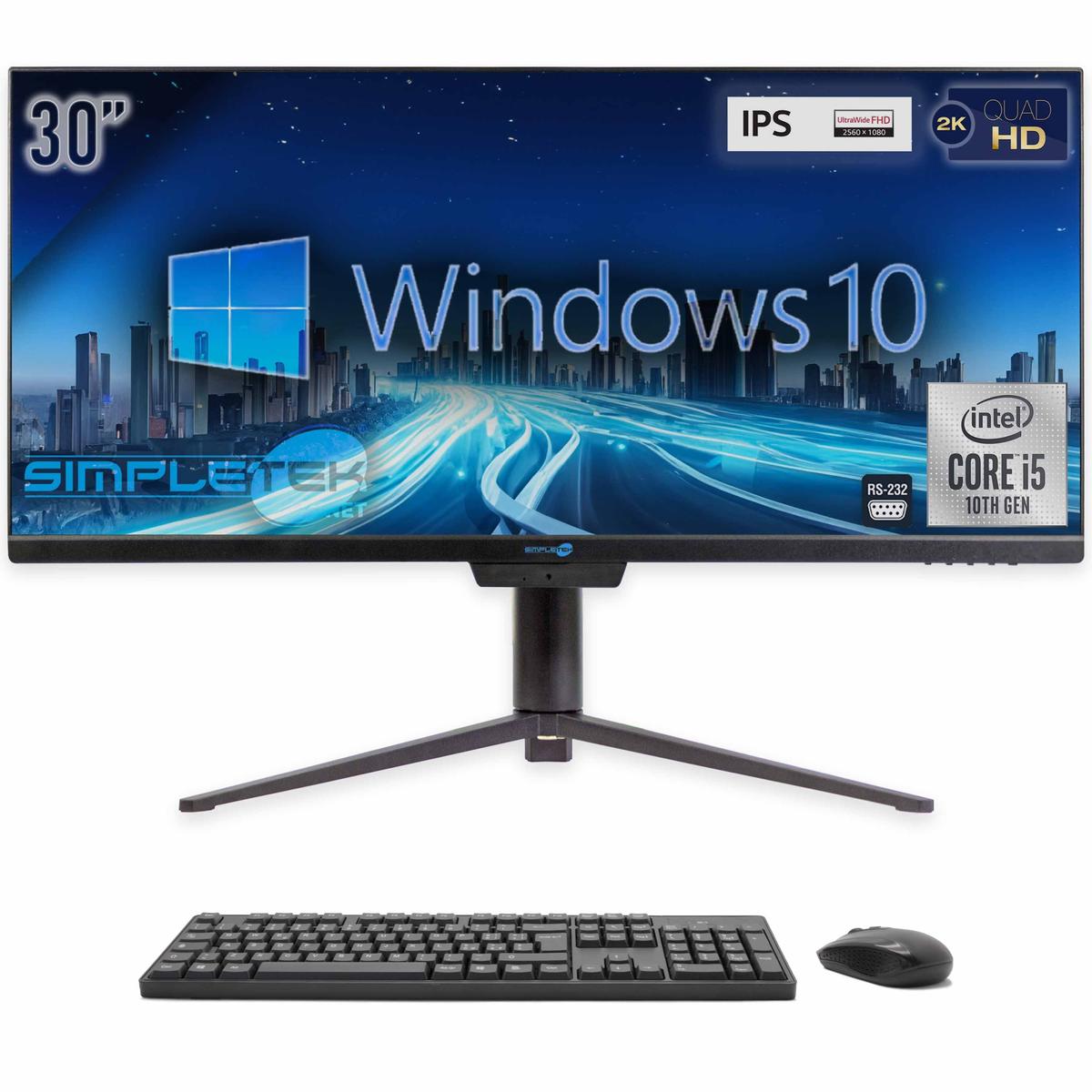 Aio All IN One i5 21:9 Ultrawide 30 " 2K IPS Windows 10 4GB 120GB PC Wifi 6 PC