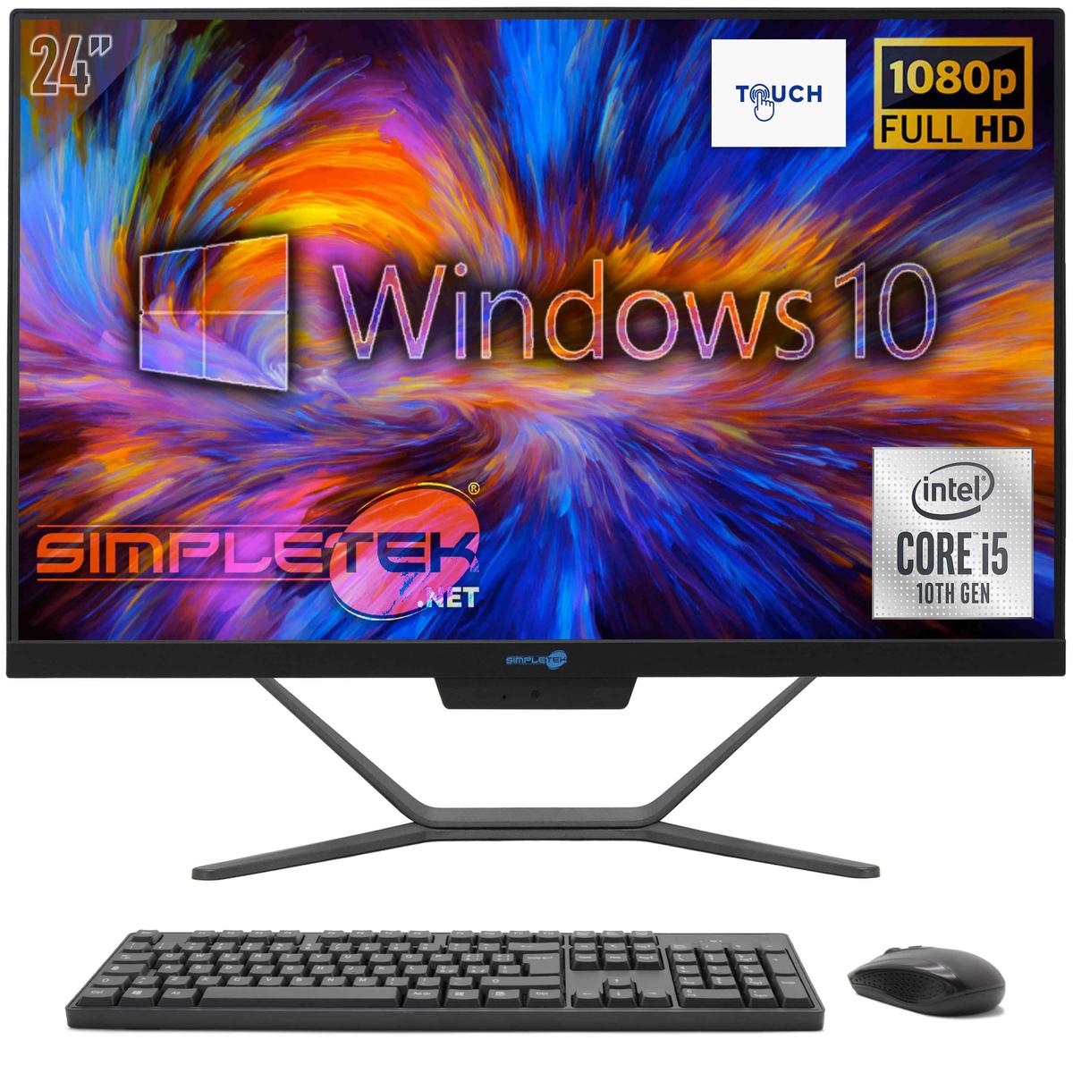 Aio Tout en Un Écran Tactile i5 10 Gen 24 " Très Haute Définition Windows 10 -