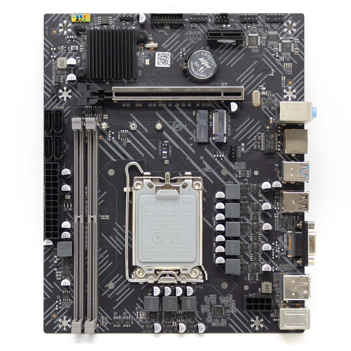 SCHEDA MADRE MICRO-ATX LGA1700 LGA 1700 H610 DDR4 12° 13° GENERAZIONE WIFI SLOT - Imagen 1 de 5