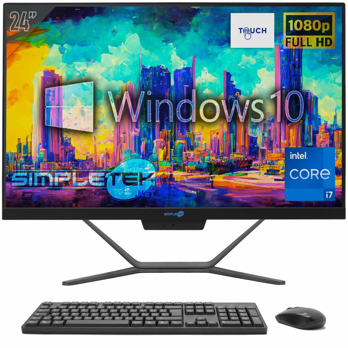 Aio Tout en Un Écran Tactile i7 24 " Full HD Windows 10 16GB 960GB PC Résistif