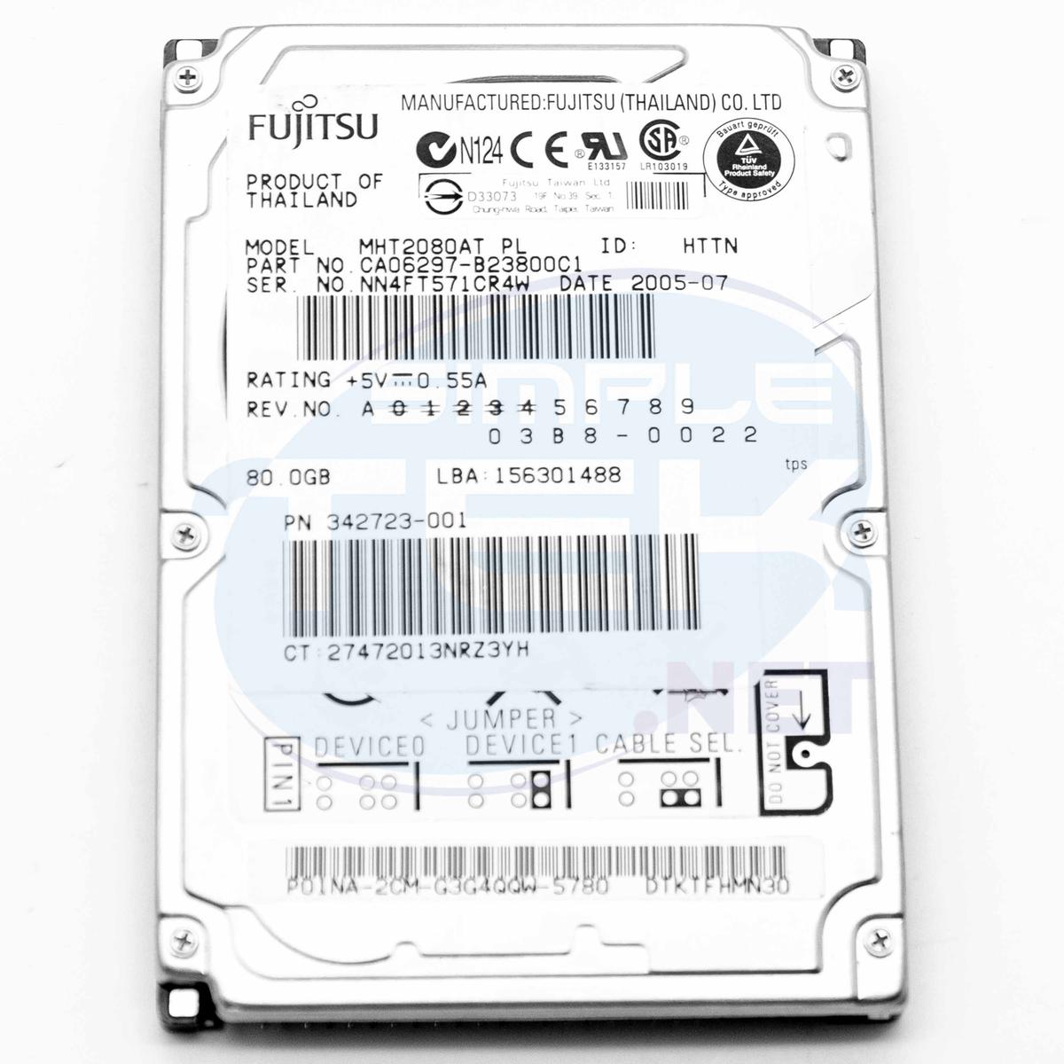 Hard Disk HDD Drive Ide Pata 2,5 " 80gb Computer Portable Noteboo Recondition - Picture 1 of 2