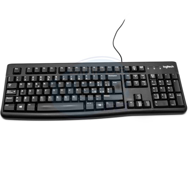 LOGITECH K120 TASTIERA CABLATA USB ITALIANA LAYOUT ITA IT COMPUTER FISSO PC