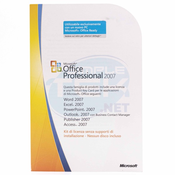 LICENZA ORIGINALE MICROSOFT OFFICE PRO PROFESSIONAL 2007 MLK COA OEM 269-13778