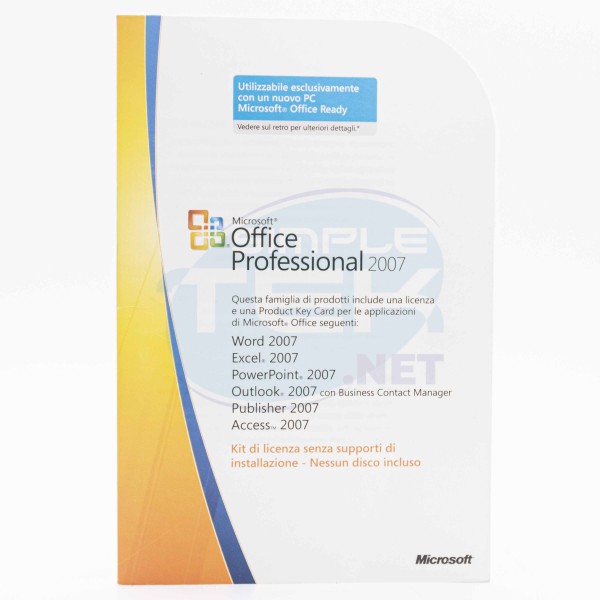 LICENZA ORIGINALE MICROSOFT OFFICE PRO PROFESSIONAL 2007 MLK COA OEM 269-13778