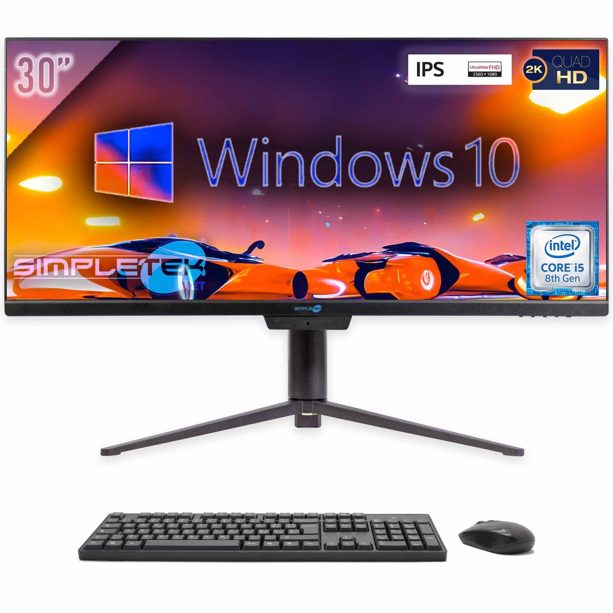 Aio All IN One i5 21:9 Ultrawide 30 " Windows 10 32GB 960GB 2K IPS Wifi 6 PC. BT