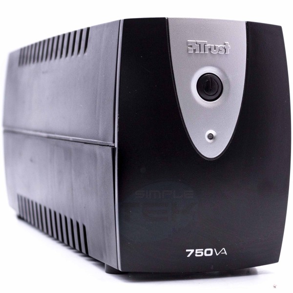 TRUST PW-4075T 750VA UPS GRUPPO DI CONTINUITA BATTERIA NUOVA 3 PRESE + TEL