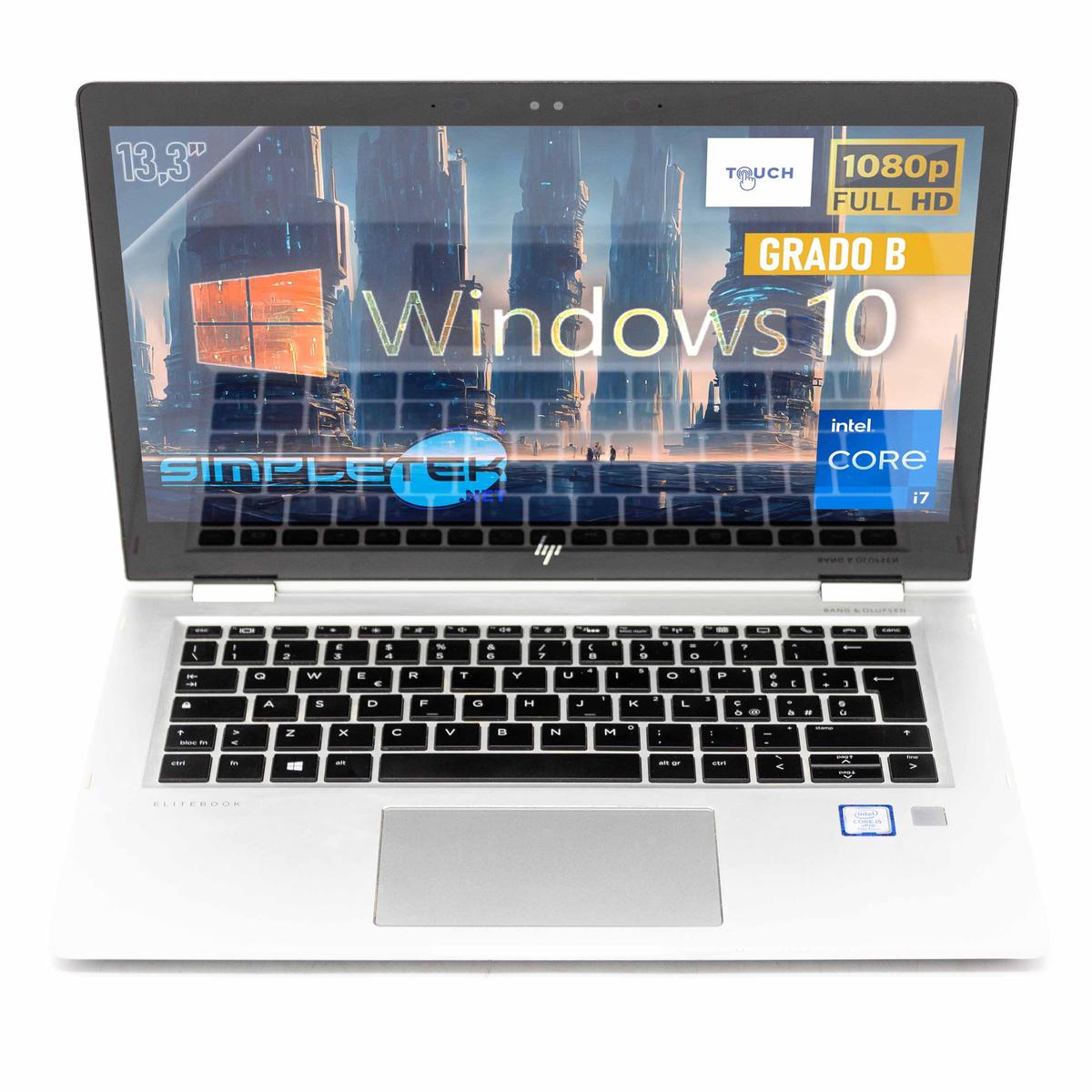 HP X360 1030 G2 i5 13,3 " Touchscreen 2 IN 1 Tipper WIN10 8GB RAM 2TB