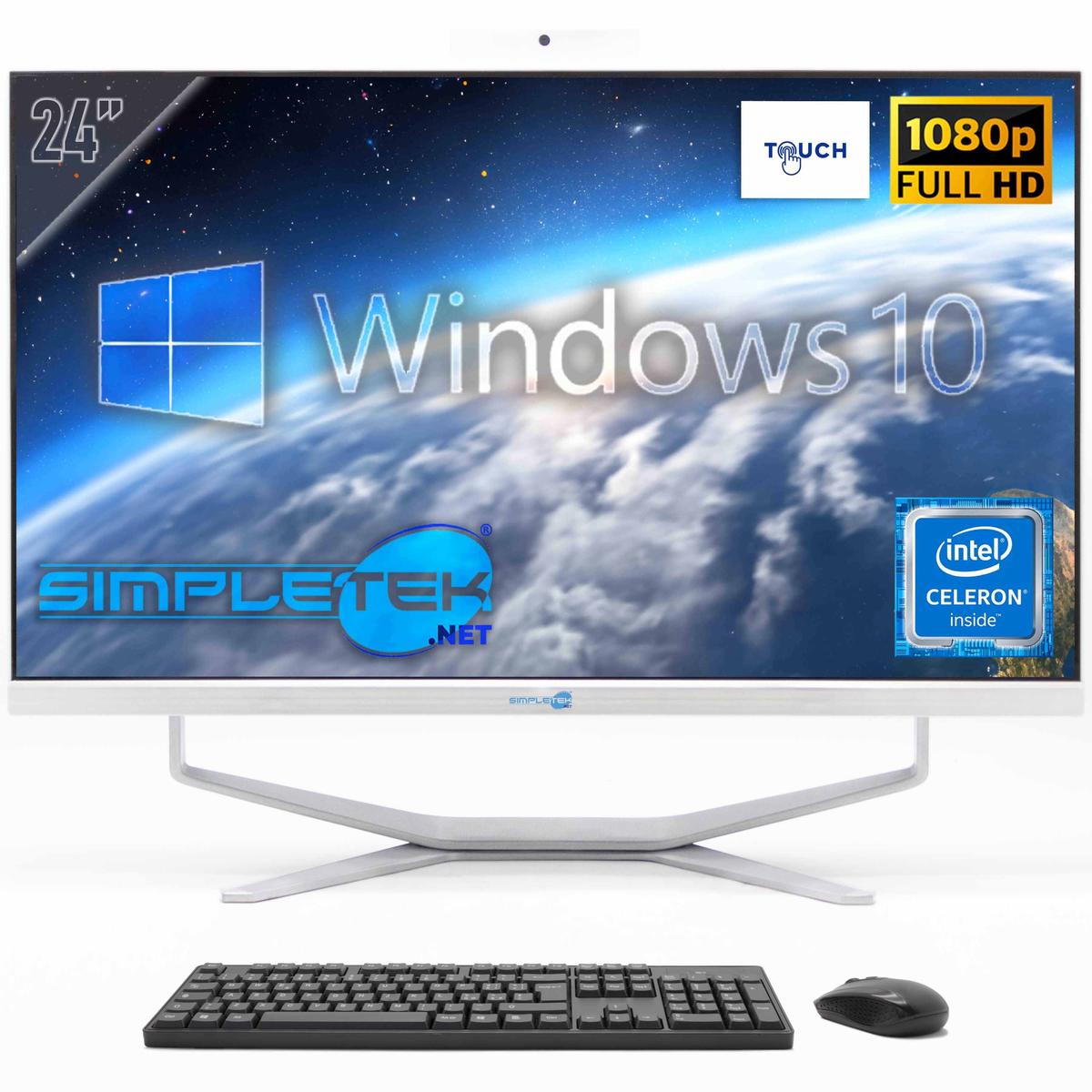 PC All IN One Aio 24 " Windows 10 16gb 960gb Touchscreen G1820t Fixed Webcam 2k_ - Picture 1 of 9
