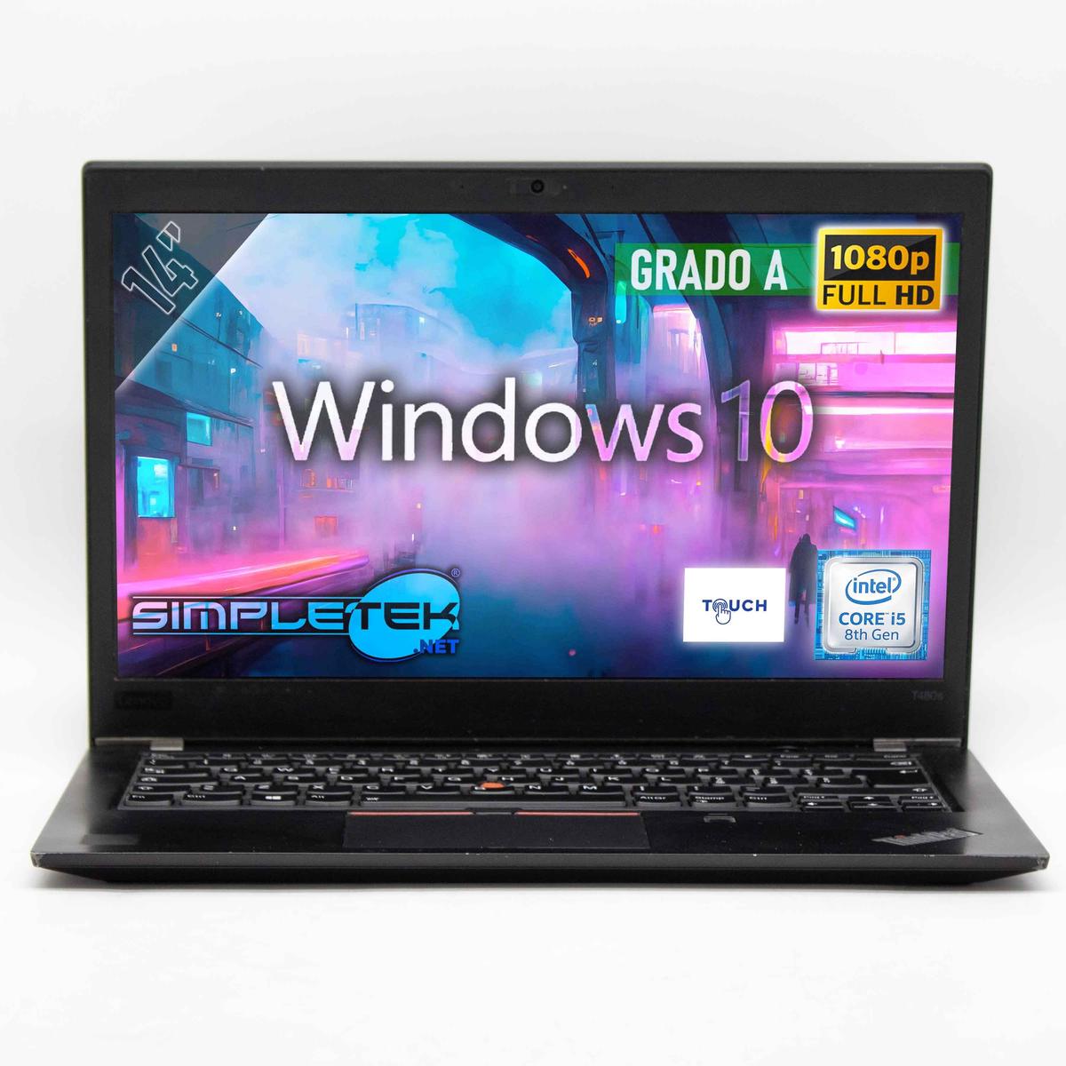 Lenovo T480s i5 Ordinateur Portable Écran Tactile WIN10 14 " FHD 12GB 480GB PC
