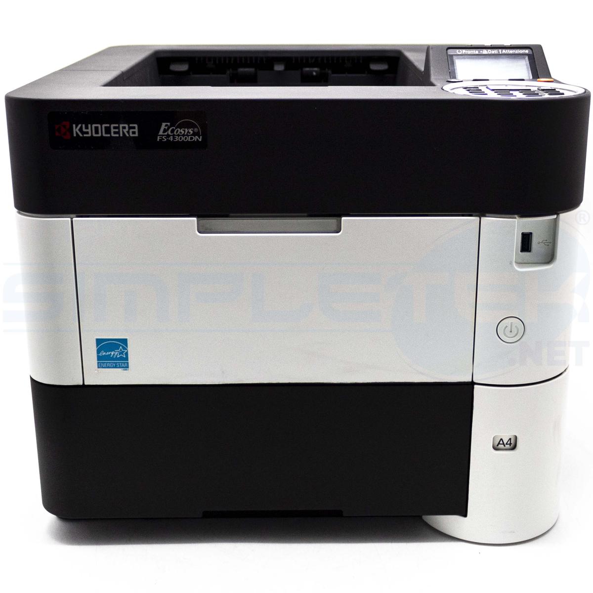 Kyocera FS-4300DN Office Laser Monochrome Printer USB LAN Ethernet Network - Picture 2 of 8