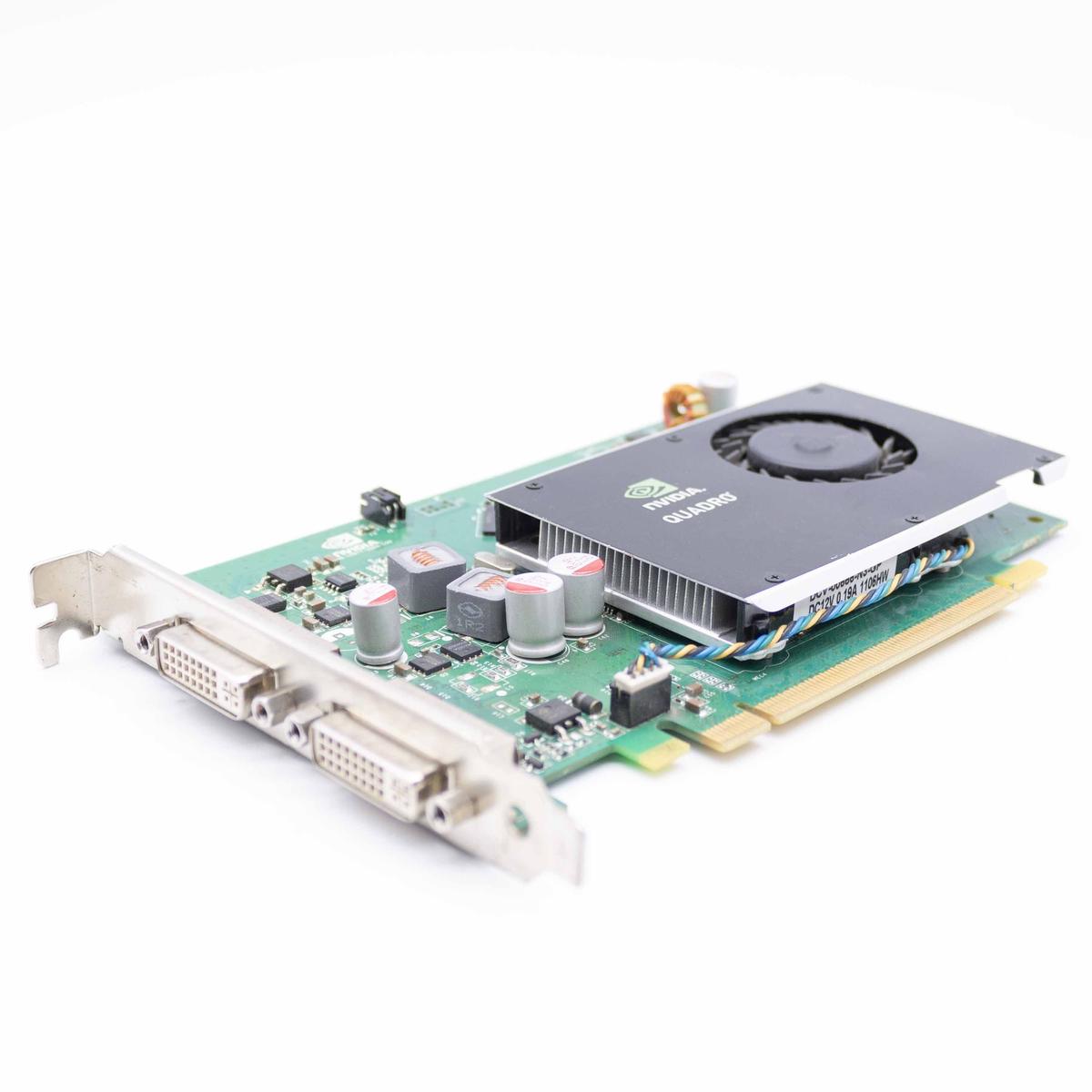 Video Card Nvidia Quadro Fx 380 256MB GDDR3 2 X Dvi-D Monitor Editing PC - Picture 1 of 3