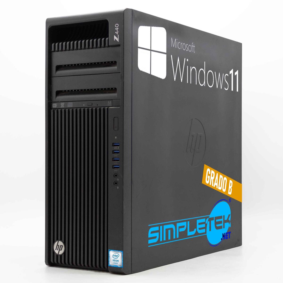 HP Z440 Xeon 6C/12T Workstation 32GB 480GB Gpu GT710 2GB Fixed Gaming Editing