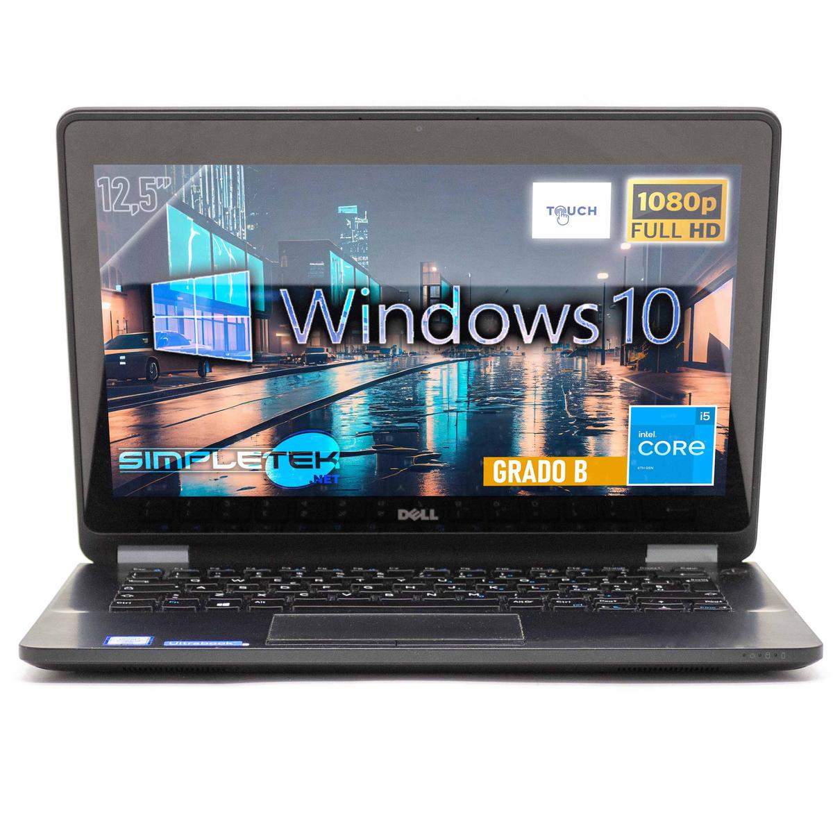 Laptop Dell E7270 12,5 " i5 Windows 10 32GB 2TB Touchscreen Computer Laptop