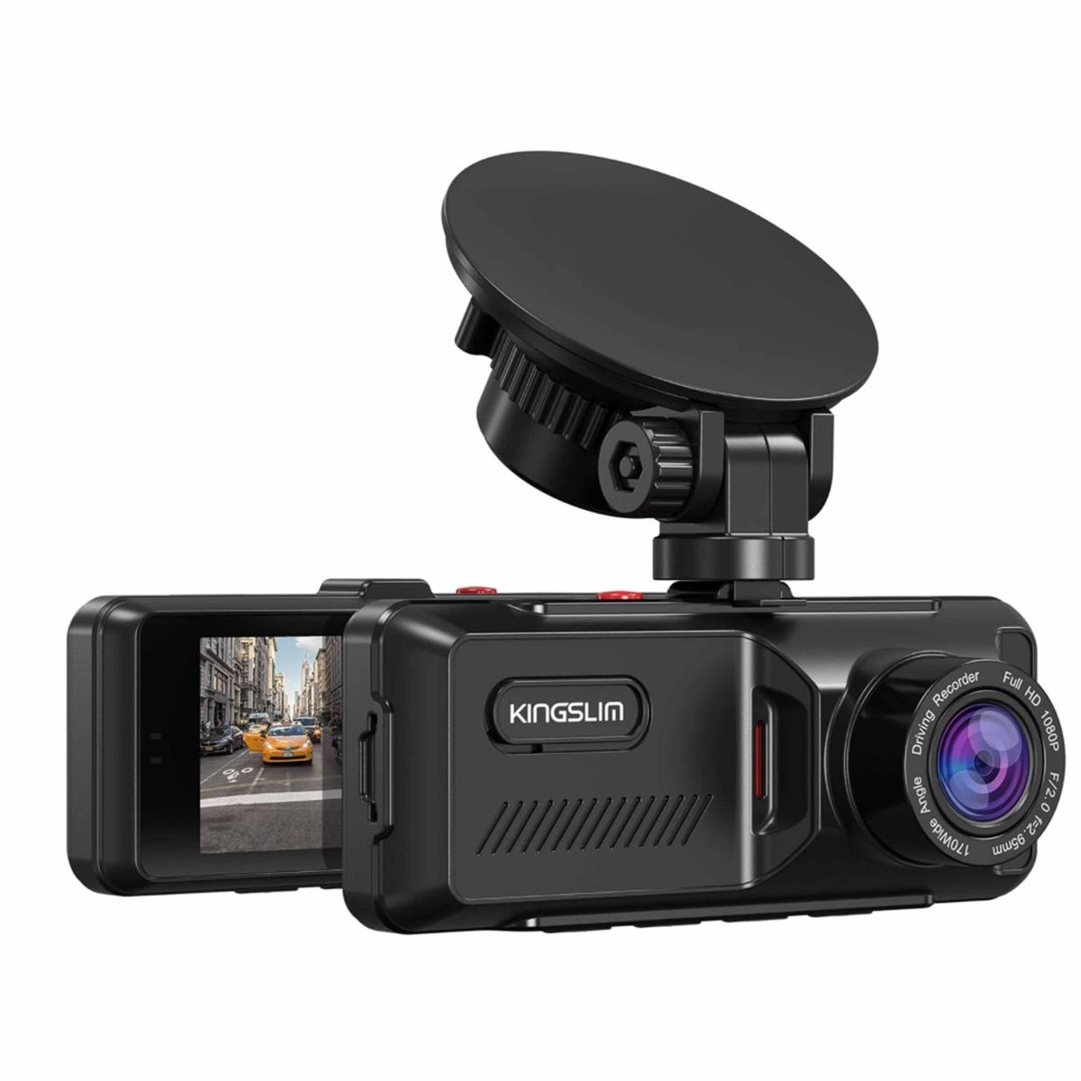Dual Dashcam Gps Fhd Front Rear Motion Detection Parking Emergency 3.2" Ips
