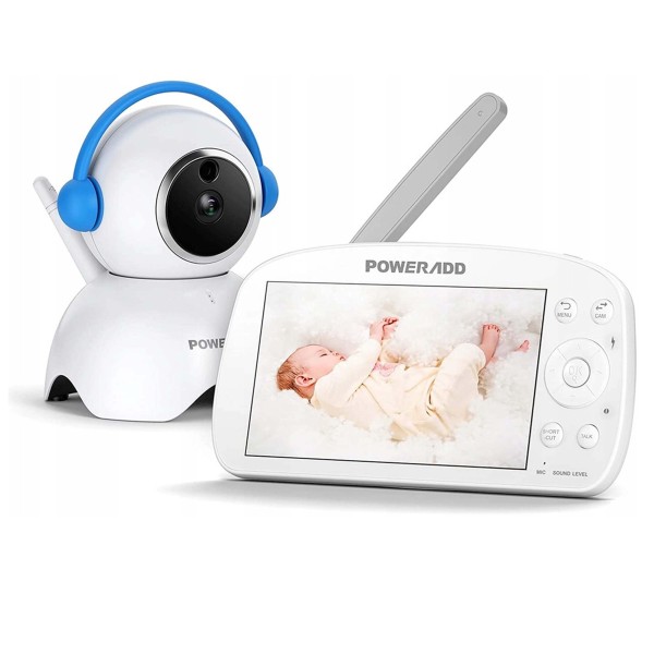 BABY MONITOR VIDEOCAMERA SCHERMO LCD 3,2" VISIONE NOTTURNA SORVEGLIANZA VIDEO