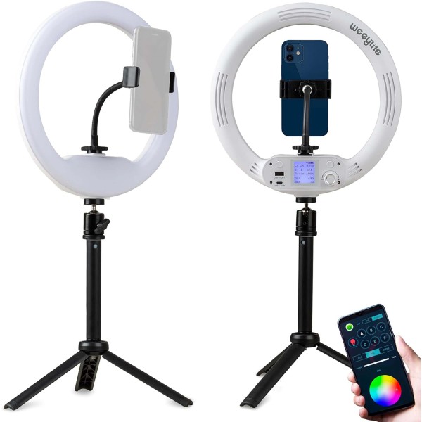 SELFIE RING LIGHT LED BEAUTY LUCE DIMMERABILE 3 MODALITA PER VLOG FOTO LIVE STREAMING