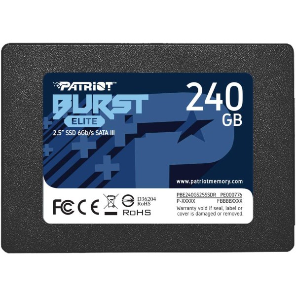 PATRIOT BURST ELITE 240GB SSD 2,5" SATA DISCO STATO SOLIDO INTERNO COMPUTER PC